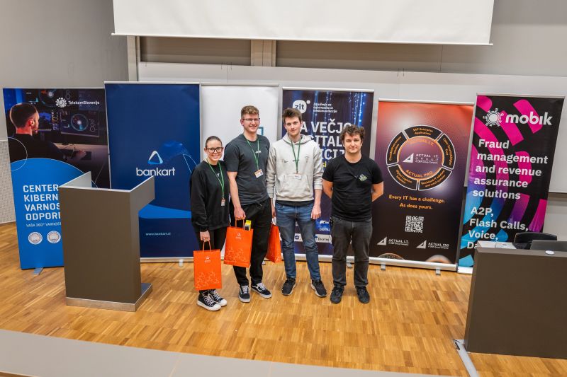 Jan Bremec and team winning 1st place at DCTF26